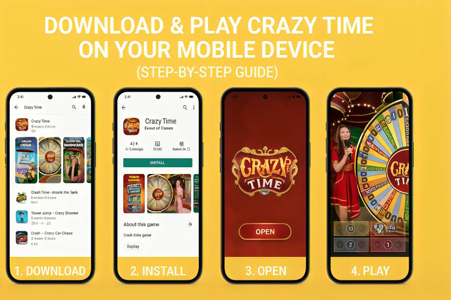 Download & Play Crazy Time On Your Mobile Device (Step-by-Step Guide)