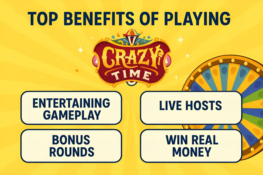 Top Benefits Of Playing Crazy Time Online