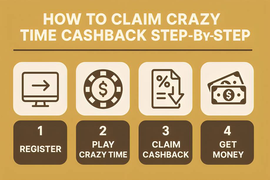 How to Claim Crazy Time Cashback Step-by-Step