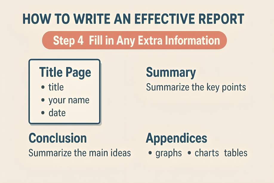 Step 4: Fill in Any Extra Information