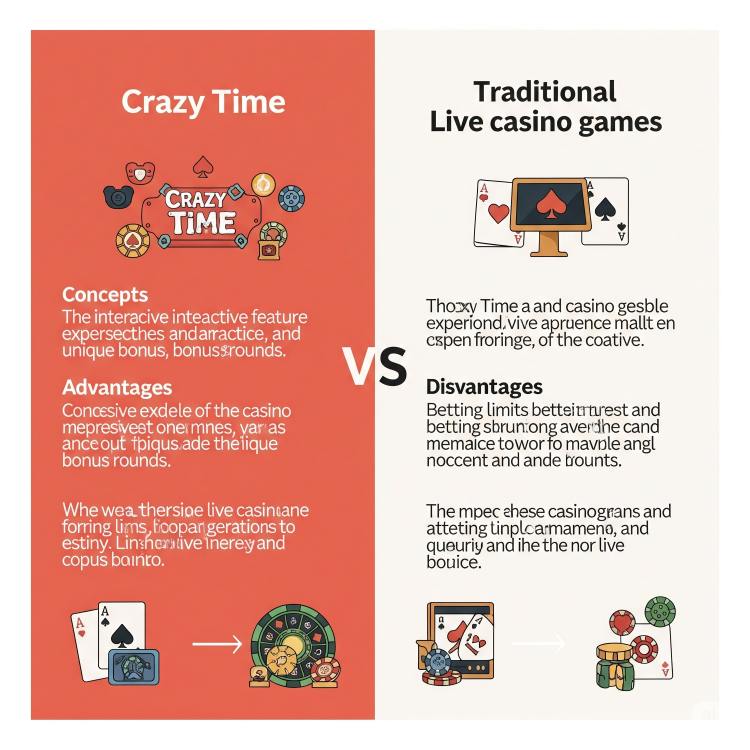 Crazy Time vs Traditional Live Casino Games